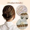 French Hairstyle Expert - High-Quality U-Shaped Hairpins, Designed Specifically for French Twists and Chignons, Perfect Choice for Women's Hairstyles