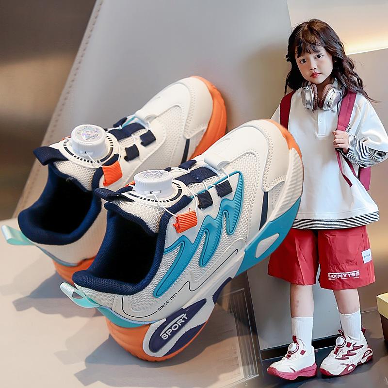 

Girls shoes 2025 spring and autumn new mesh breathable running shoes girls dad children thin sneakers 37 inner length 21.8cm синий