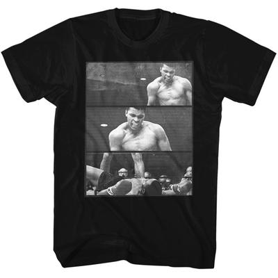 Muhammad Ali - Ali su Liston 3 Box - Manica Corta - Adulto - Maglietta