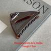 Chocolate Acetate Shark Hair Claw Elegant Women High Grade Back Head Hair Clip Fashion Luxury Solid Color Hair Grab Daily Hair Accessories