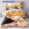 Vegito Muster Bettwäsche, Steppbett Set Bettbezug Kissenbezug Zuhause Geburtstagsgeschenk (1 Bettbezug + 2 Kissenbezüge, ohne Füllung)