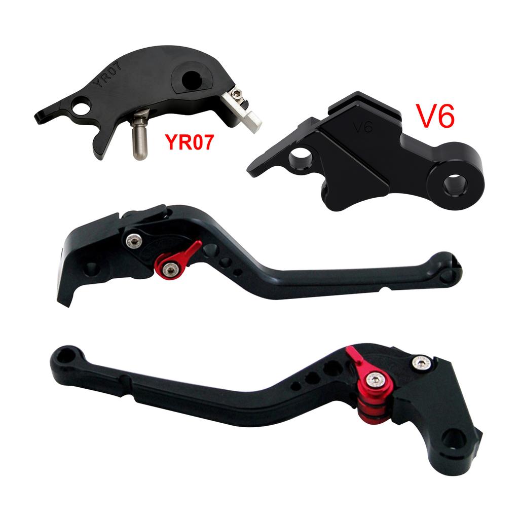 Long Clutch Brake Lever fit for YAMAHA XSR900 XSR900GP MT-09 MT-09SP 2024-2025 Black