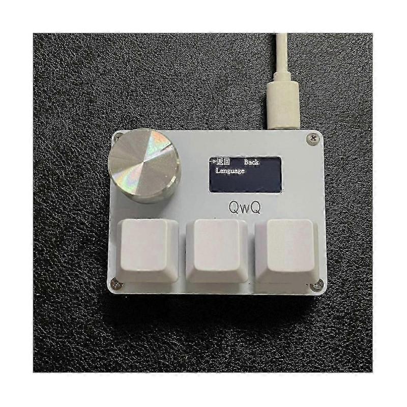 Osu O3c Rapid Trigger Hall Switches Wooting Magnetic Red Switches Keyboard With Knob Screen Copy Paste Shotcut(black)