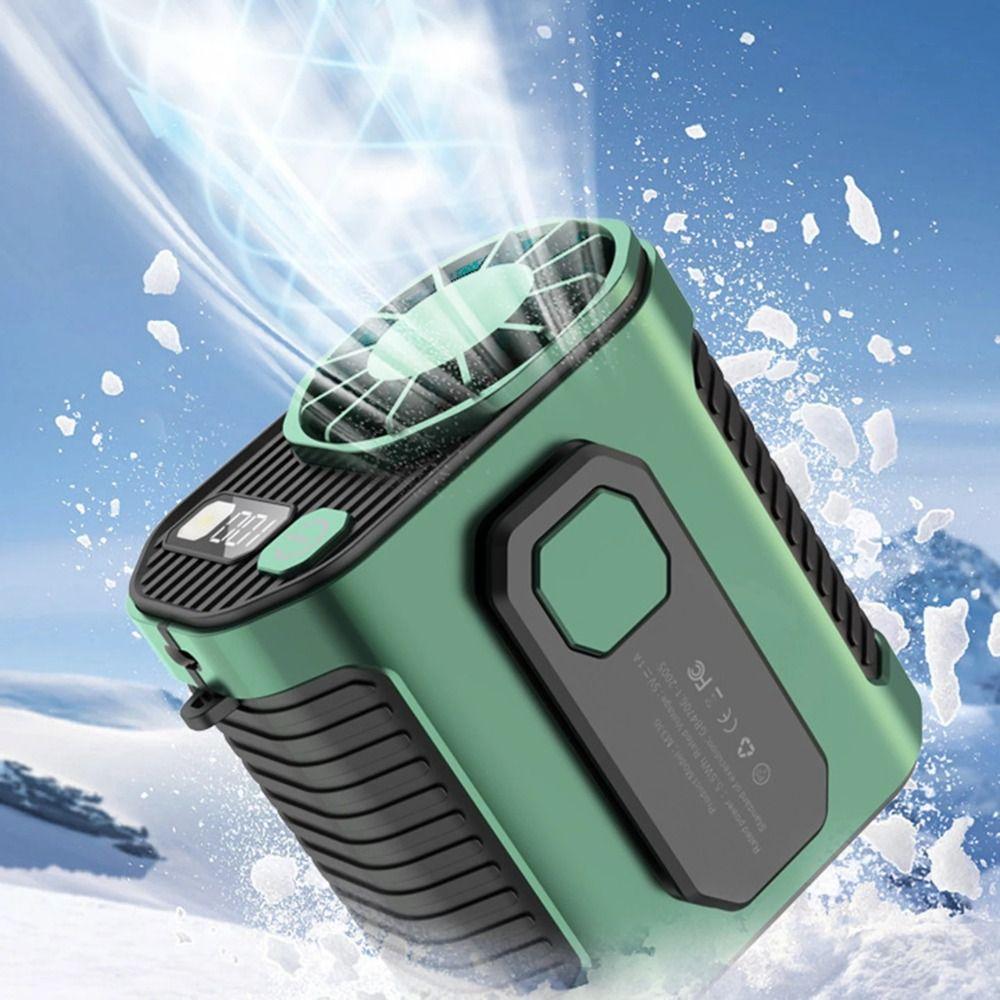 5000mAh Waist Clip Fan 3 Speeds Personal Body Fan Long Use Life Waist-mounted Fan  Cooling