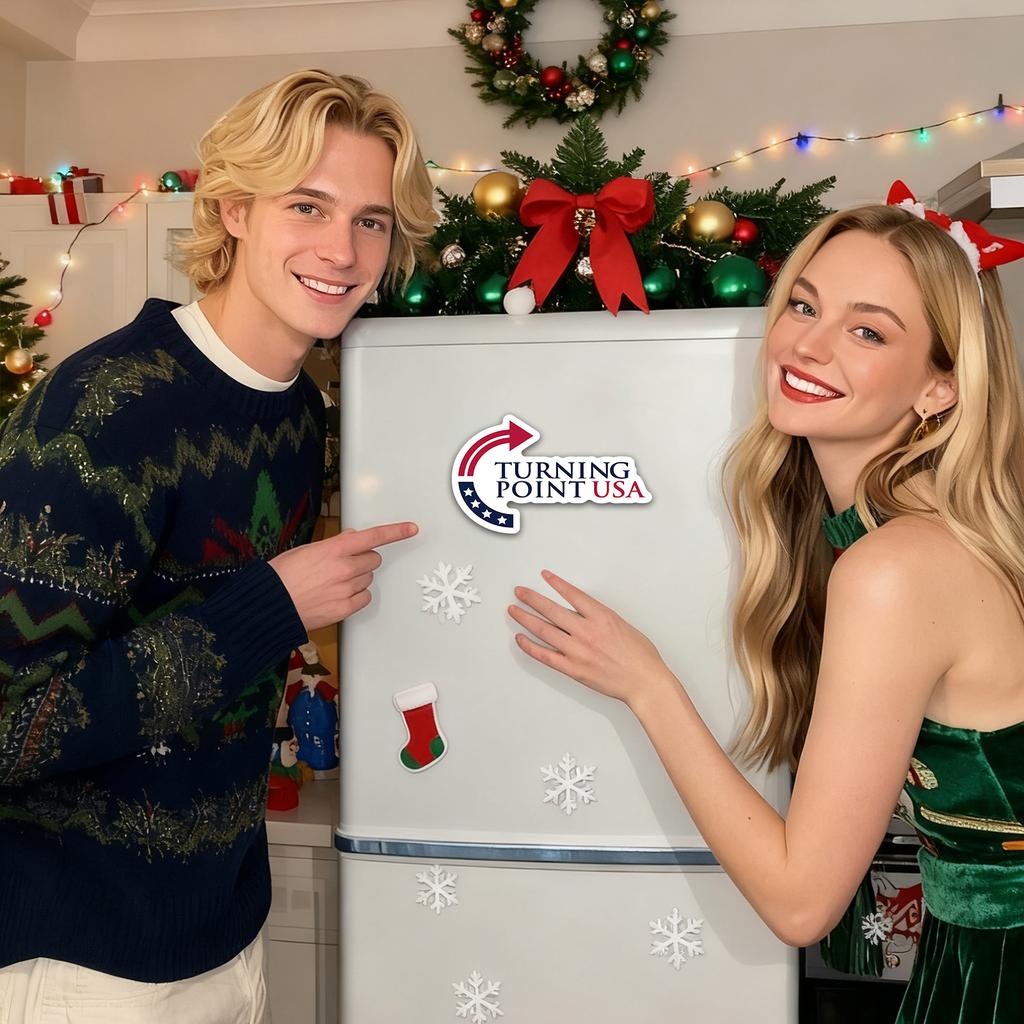 Turning Point USA Bumper Magnet Decal Removable 4x6Inch Magnetic Sign Car Magnet Decal for Truck SUV Van Bumper & Smooth Surface