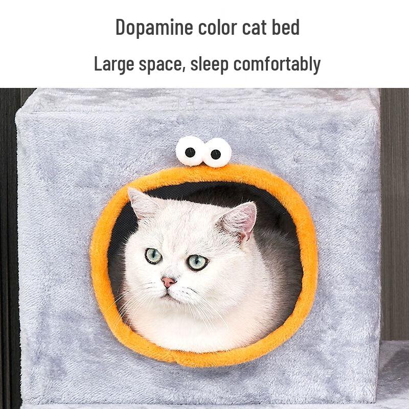 Aomengming Multi-level Cat Tree with Scratcher and Condo