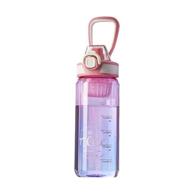 Yousheng 660ML/800ML/1000ML Sports Water Bottle Leakproof High Temperature Resistant Large Capacity Clear Scale Fitness Water Bottle