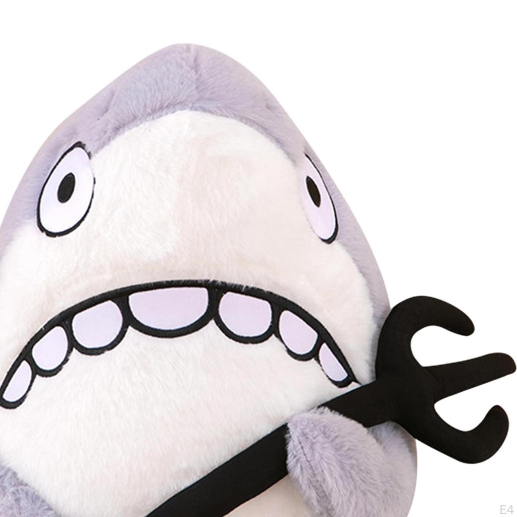 Adorable Shark Plush Pillow - Soft and Cuddly Toy for Bed or Car Decor