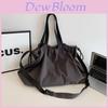 Borsa in Tessuto Oxford da Donna con Chiusura a Coulisse e Tasche Multiple per Uso Quotidiano