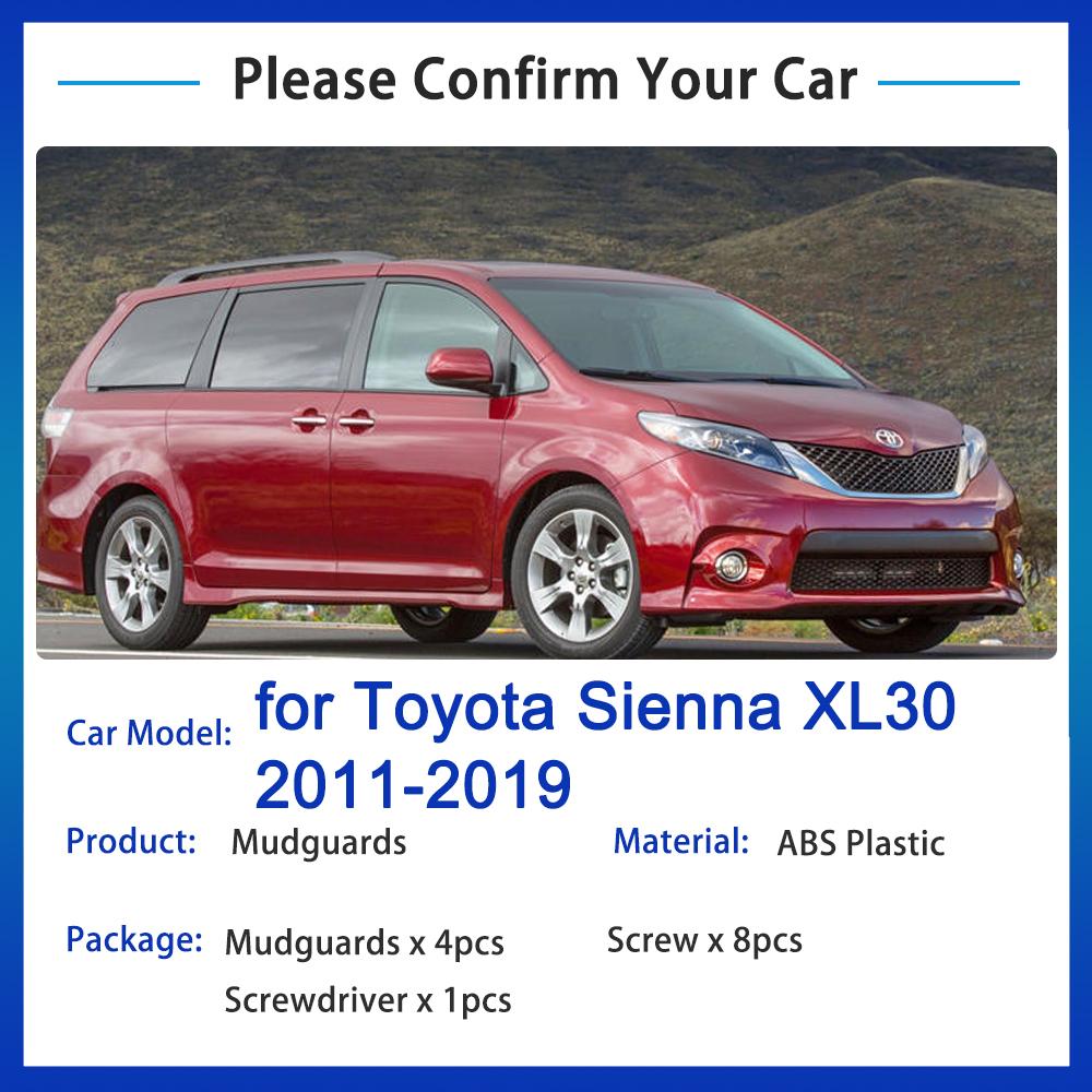 Für Toyota Sienna XL30 2011 2012 2013 2014 2015 2016 2017 2018 Schmutzfänger Kotflügel Spritzschutz Schmutzfänger Kotflügel 4 Stück