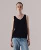 SILN Refined V-Neck Straw Knit Sleeveless (Black)