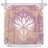 Tenda Doccia Meditazione Giapponese Zen Spa Loto Pietre di Basalto Olio Essenziale Candele Profumate Bambù Acqua Arredamento Casa Set Impermeabile