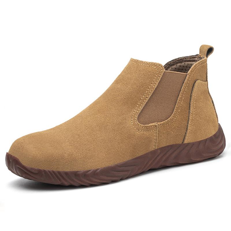 Oulylan Anti Puncture Lightweight Insulated Boot Steel Toe Anti Smash Labor Footwear Men Wear Resistant Safety Shoes for Working