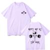 Meet Me At The Bar Gym Pump Cover Tshirt Funny Skeleton Oversized Crewneck Tshirt Men Women Casual High Quality Cotton T Shirts