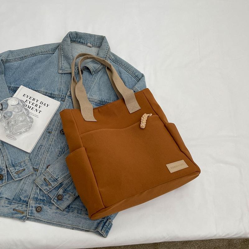 Shoulder Bag Men's Large-capacity Satchel Japanese Canvas Bag Student Class Travel Backpack Women's Casual Messenger Tote Bag