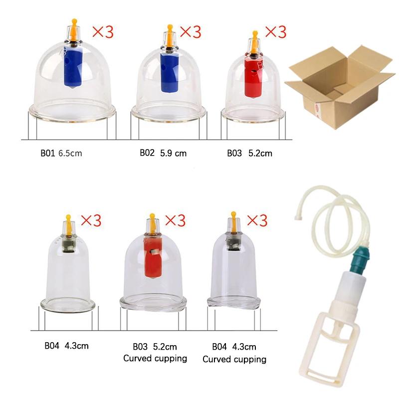 32 Cupping Therapy Set Vacuum Massager Ventosa Professional Suction Cups Vacuum Massage Jars Physiotherapy Guasha Health Care