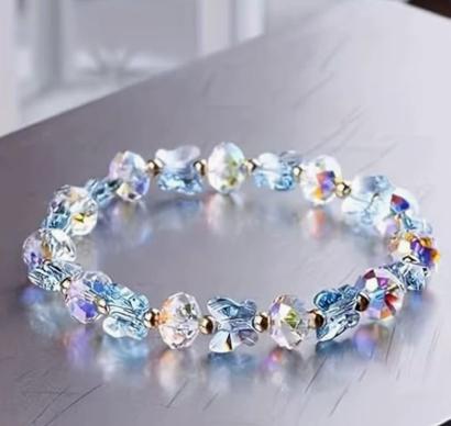 Butterfly Crystal Bracelet For Women - Fresh And Sweet Crystal Bracelet Jewelry