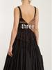 French Retro White Spaghetti Strap Backless Ruffled Slimming Maxi Dress