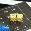 Acrylic Checkered Square Beads DIY Phone Chain Pendant Jewelry Accessories
