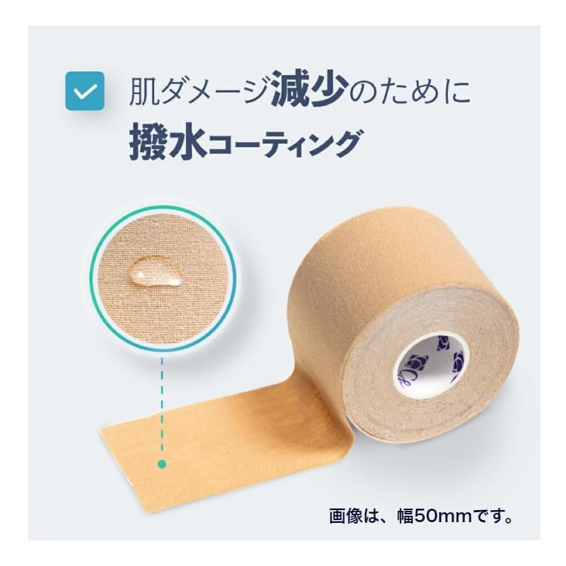 C&G Kinesiology Tape 50mm x 5m, 6 rolls. Ideal for marathon runners, knees, ankles, wrists, calves, and soles of feet.