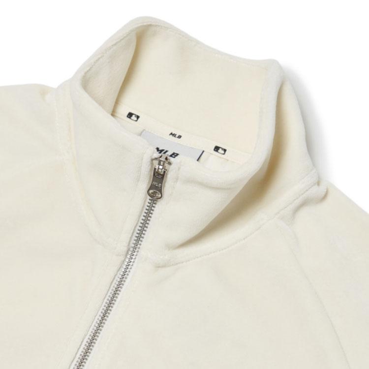 New MLB New York Yankees Velvet Jackets Unisex White 3ATR00314-50CRS