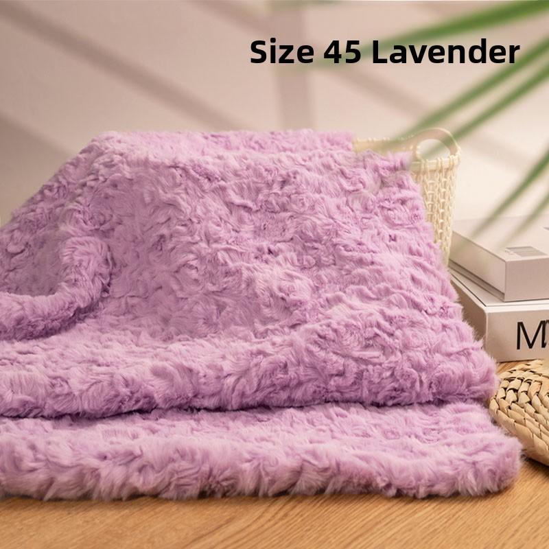 Thickened Rabbit Fur Brushed Cotton Doll DIY Fabric Rose Patterned Fur Collar Clothing Material Home Decor Sponge Pad Fabric