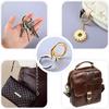 5 Spring O-Ring Alloy Circular Snap Trigger Spring O-Ring Snap Ring Keychain for Bags and Handbags DIY Crafts