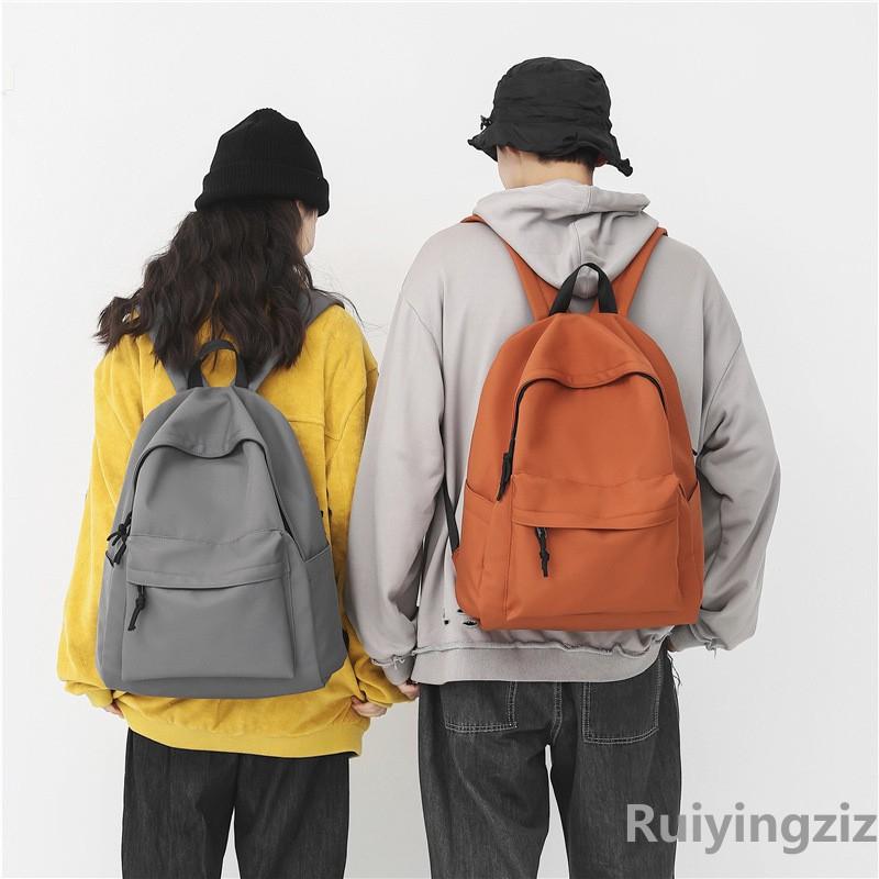 Schwarzer Rucksack für männliche College-Studenten Einfacher Herren-Rucksack Rucksack für Mittel- und Oberstufenschüler Damen-Rucksack