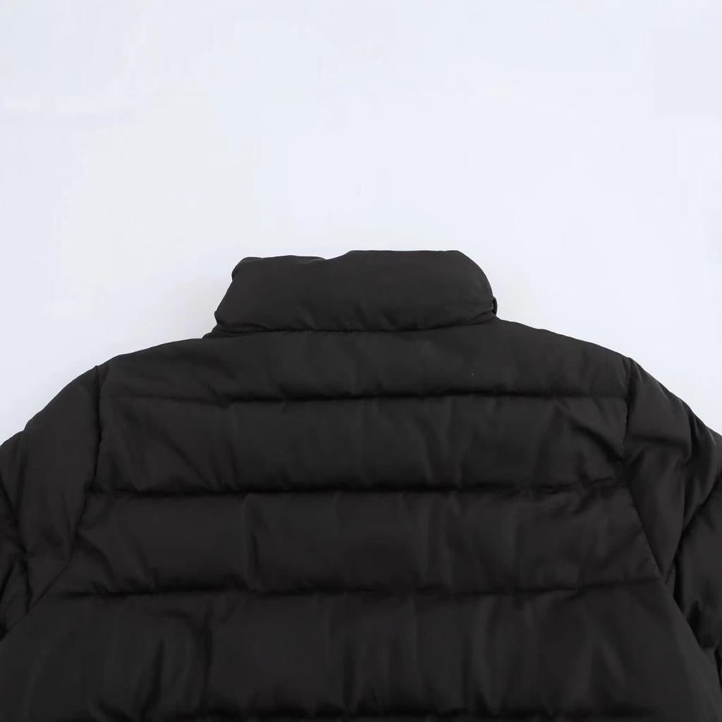 2024 Women's Fashion: European & American Style Stand-Up Collar Zipper Cotton Jacket