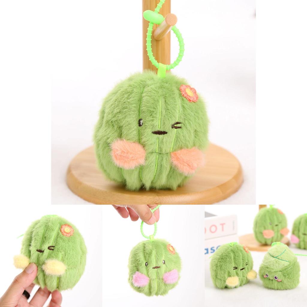 Cactus Plush Keychain With Soft Pp Cotton For Girls And Gift Giving