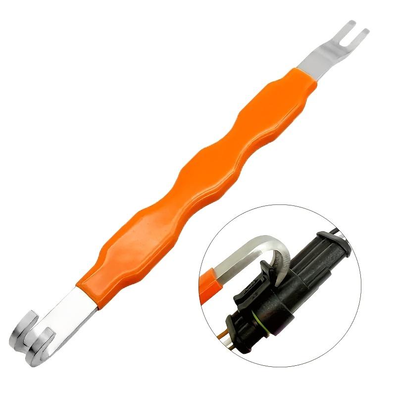 1pc Automotive Electrical Clip Removal Tool – Durable Metal Terminal Connector Separator with & Handles for Car Repair and Maintenance