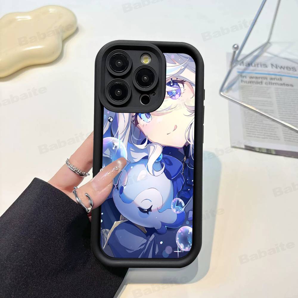 Genshin Impact Furina For iPhone 17 15 13 12 11 14 Pro Max X XR XS 16 Plus Shockproof Candy Back Cover