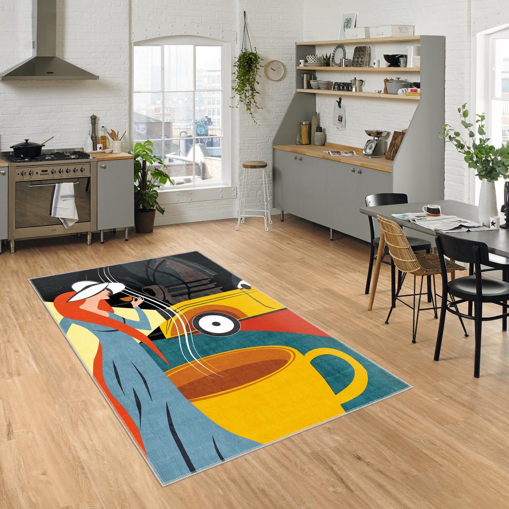 Decorative Area Rugs, Rugs For Living Room, Machine Washable Rug, Non Slip Rug