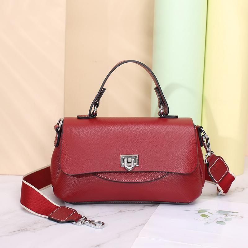 

Summer New Women s Genuine Leather Saddle Head Cover Leather Large Capacity Crossbody Bag Fashion Shoulder Bag вино красного