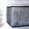Bird Cage Protective Net, Bird Cage Net, Nylon Cage Cover Elastic Mesh Airy Bird Cage Protective Cover Anti-Dust Seed Catcher Pet Product Size L