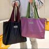 Foldable Shoulder Bag Fashion Waterproof Large Capacity Shopping Bag Storage Bag