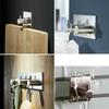 Bathroom Rustproof Towel Hooks Sticker Adhesive Stainless Steel Wall Door Clothes Coat Hat Hanger Kitchen Portable Small Tools