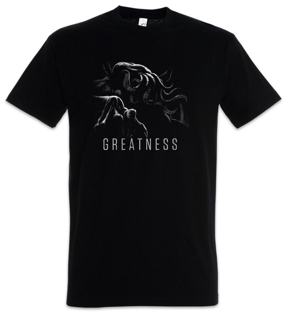 Cthulhu Greatness Mens T-Shirt Mens Womens Tees Top Call Monster Horror Arkham H. P. Lovecraft 4XL