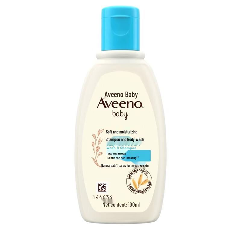 Aveeno Baby Soft Moisturizing 2-in-1 Shampoo & Body Wash, 100ml
