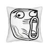 Orange Frutiger Aero Person Pillowcase Polyester Cushion Cover Decorative  Pillow Case Cover Home Square cm
