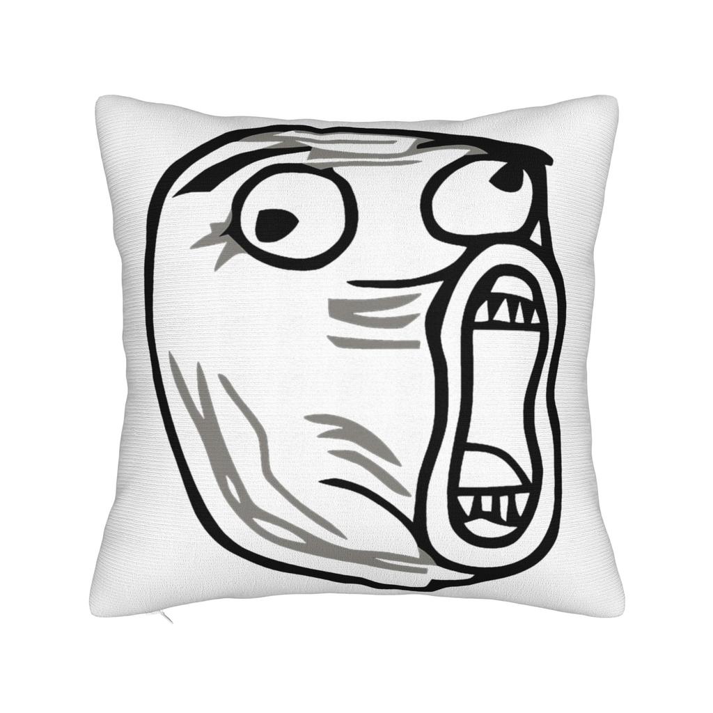 Orange Frutiger Aero Person Pillowcase Polyester Cushion Cover Decorative Pillow Case Cover Home Square cm