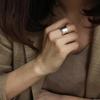 Minimalist Silver Color Cuff Rings for Women Couples New Fashion Creative Smooth Pattern Geometric Party Jewelry Gifts