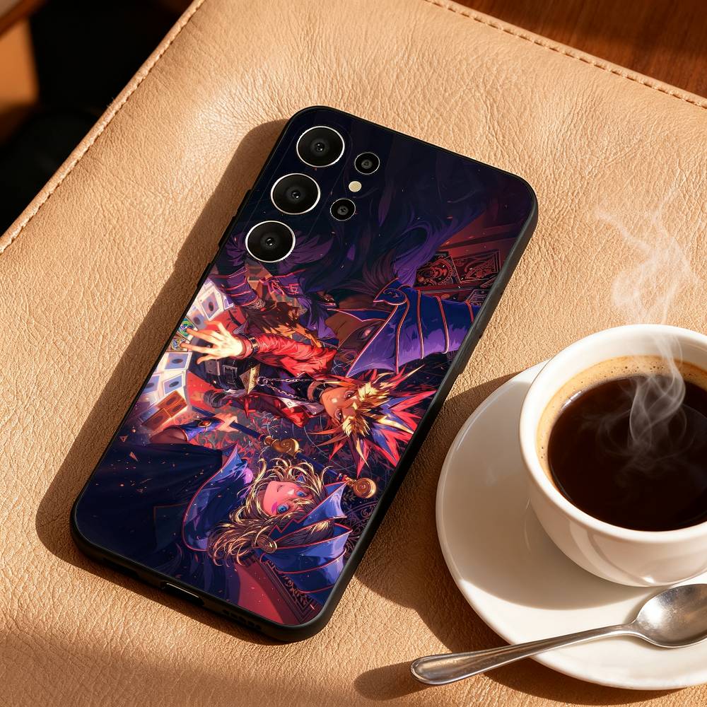 Yu-Gi-Oh Anime Phone Case For Samsung S26,S25,24,23,22,30,21,10,9,Ultra,Plus,Lite,FE Soft Black Case