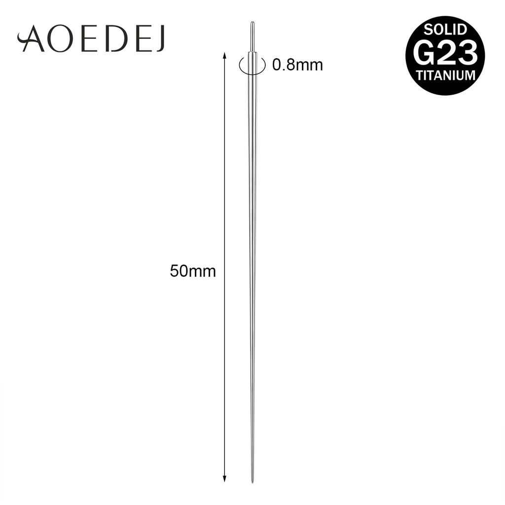AOEDEJ 1 Stück G23 Titan Piercing-Kit Interne Gewinde Gebogener Konus Einführstift Werkzeug Für Tragus Helix Lippe Nase Piercing Schmuck
