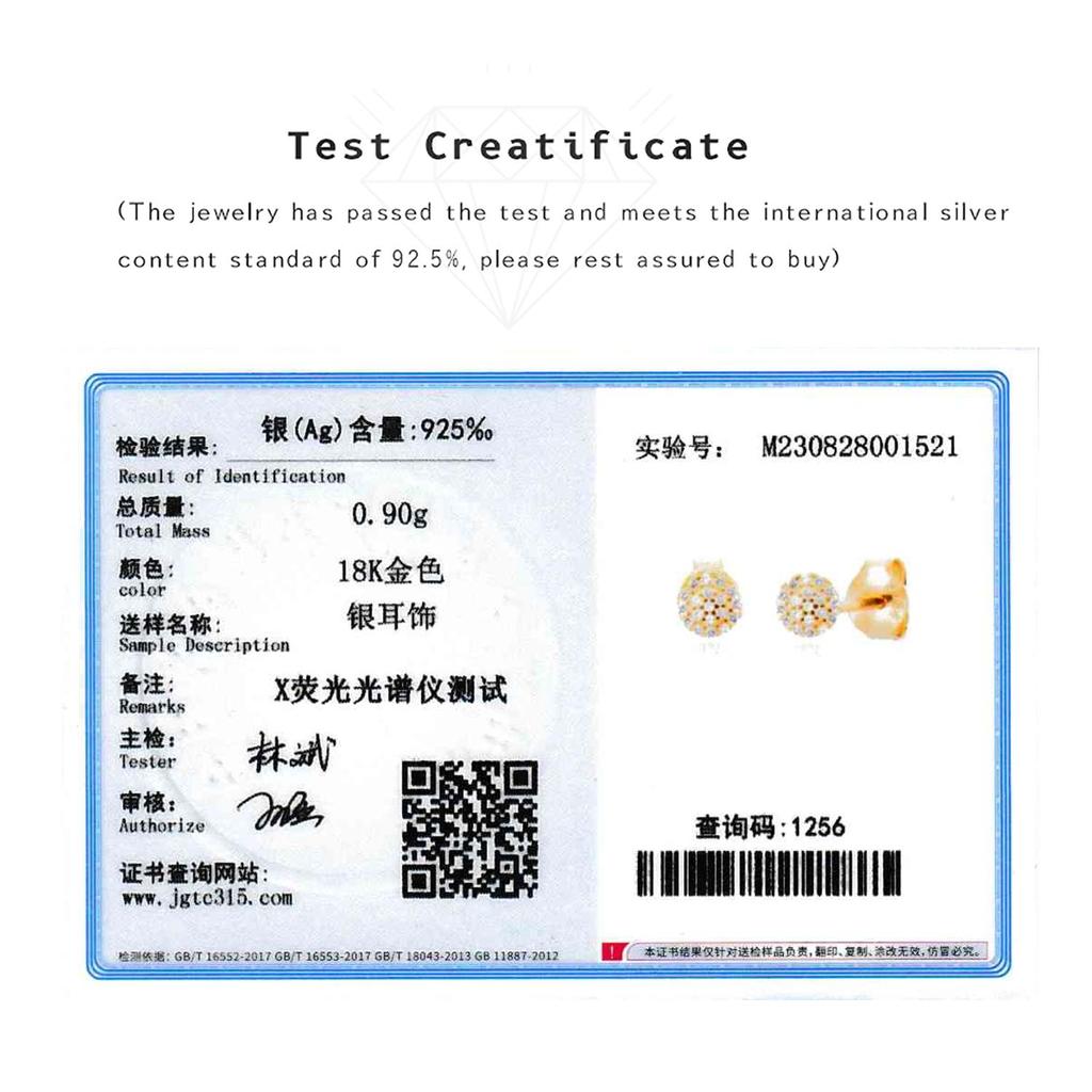 ANDYWEN Náušnice puzetky z 925 sterlingového stříbra pozlacené pro ženy Luxusní jemné šperky