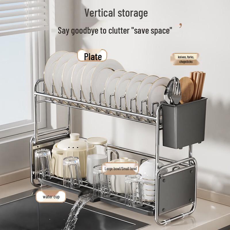 Stolní odkapávač na nádobí z uhlíkové oceli