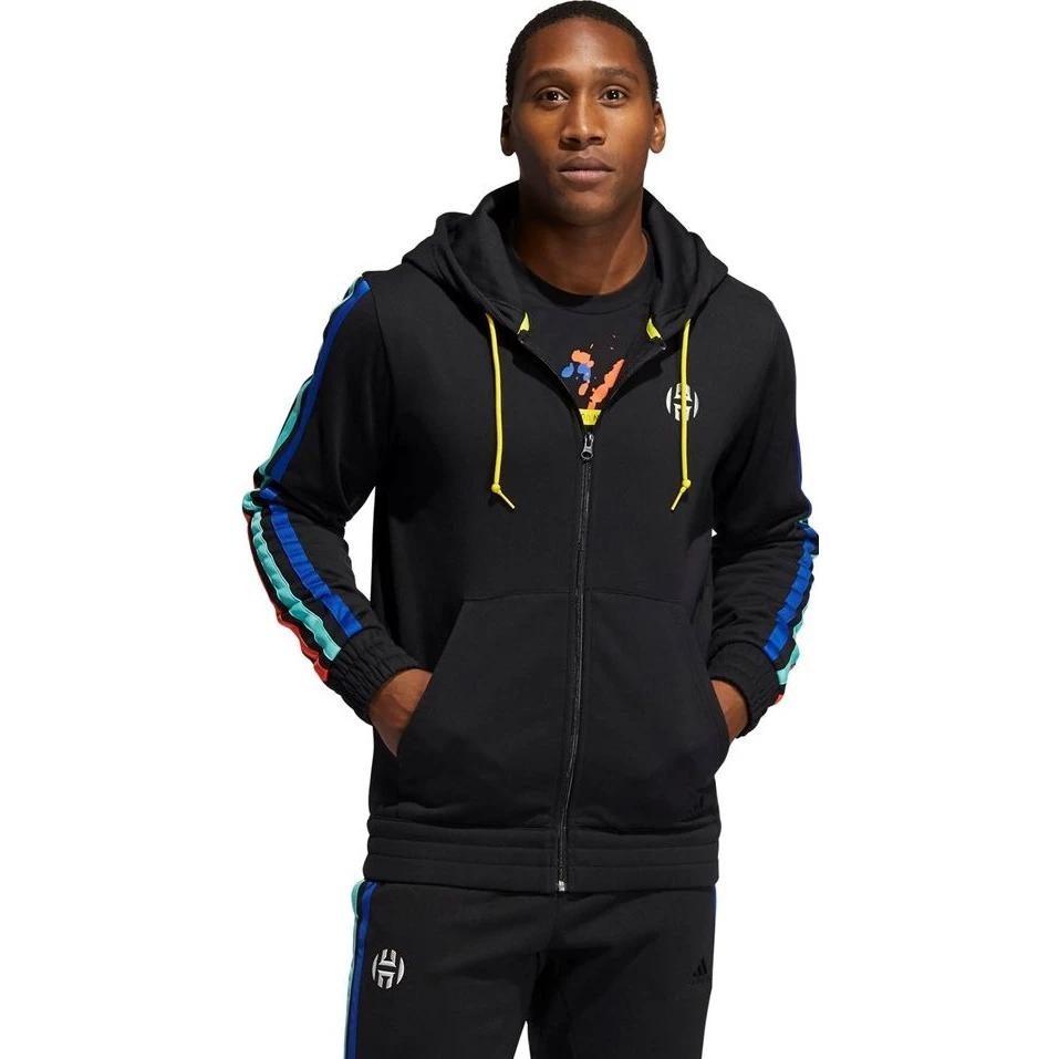 adidas Jackets Men's Black Hooded Moderate Other GP7619