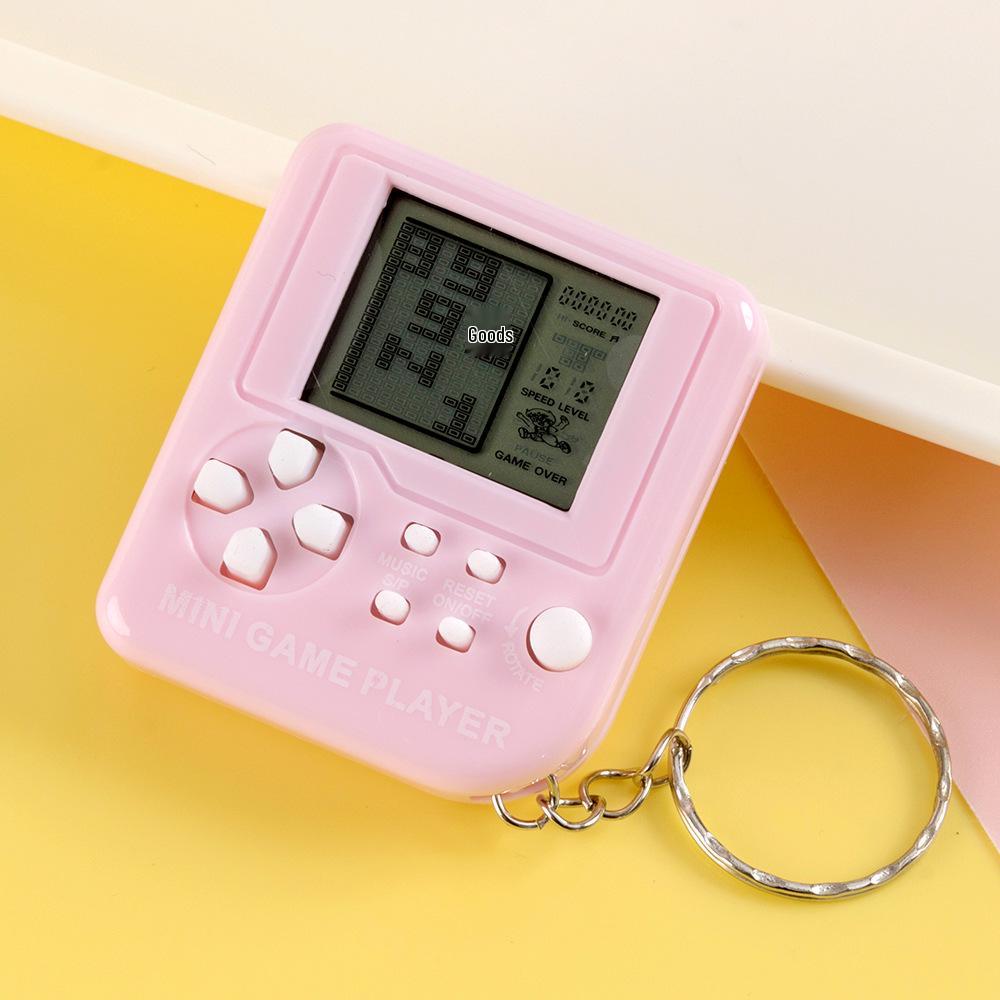 Mini Nostalgic Handheld Tetris Game KeychainConsole