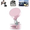 (Pink)Foldable Magnetic Vacuum Phone Holder, 360 Electric Suction Car Mount, Double-Sided Swivel Stand for Car, Mirror, Gym, Kitchen, Hands-Free Porta