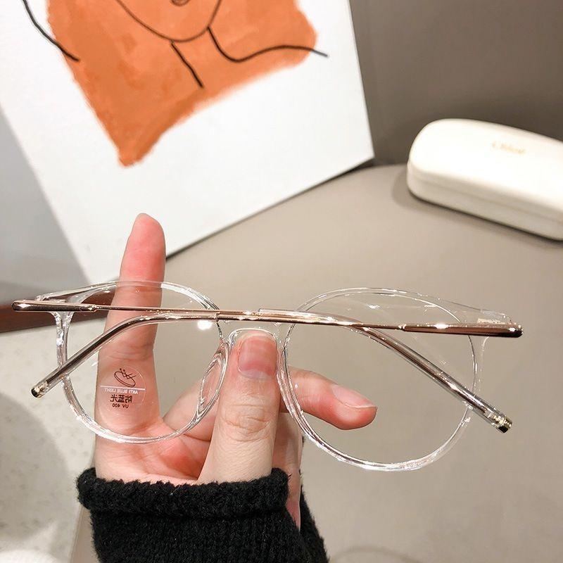 Ultra Light TR90 Square Anti Blue Light Glasses for Women Men Korean Version Trendy Anti Radiation Eyeglasses